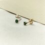 Solitaire Stud Earrings, thumbnail 3 of 4