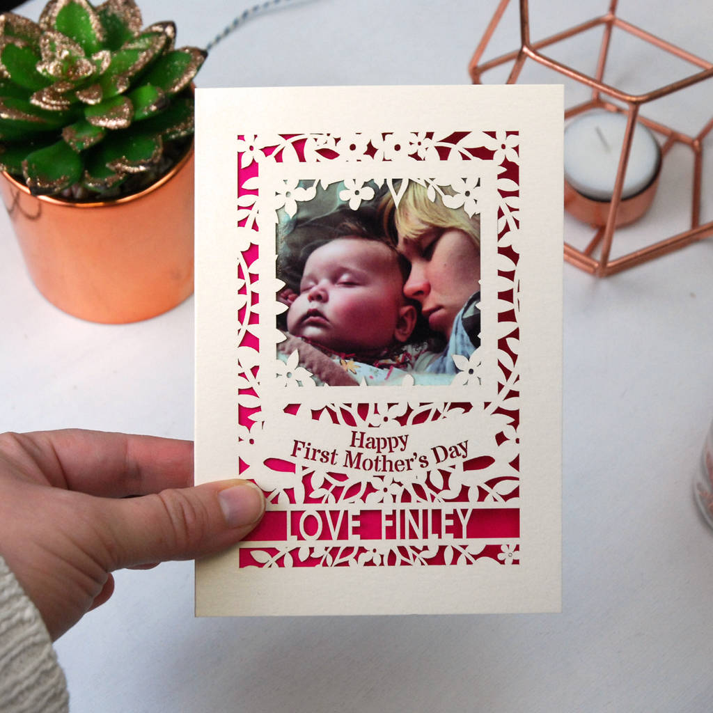First Mother's Day Keepsake Photo Card By Pogofandango