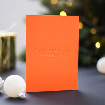 With Love At Christmas Braille Card, 2 of 3