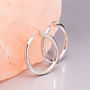 Thick Hoop Earrings In Gold Plate Or Silver, thumbnail 8 of 11