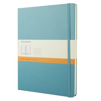 Personalised Moleskine Classic Notebook – Reef Blue Extra Large, 2 of 8