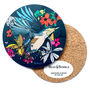 Round Bird Coaster Nuthatch Heat And Stain Proof, thumbnail 9 of 10