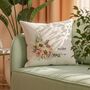 Watercolour Elegant Wedding Anniversary Cushion, thumbnail 1 of 4