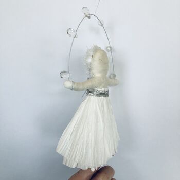Fairy Style Christmas Decoration Crystal Halo Girl, 6 of 9