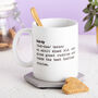 Personalised Daddy Definition Mug Gift, thumbnail 1 of 3