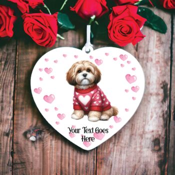 Personalised Pet Cavachon Dog Love Decoration, 2 of 2