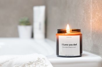 I Love You Dad Candle Gift, 2 of 12