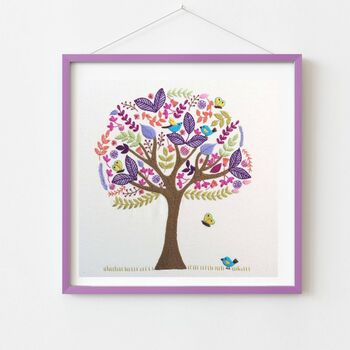 Folk Tree Stitchery Embroidery Pattern Digital Product, 3 of 3