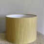Ochre Stitch Drum Lampshade, thumbnail 2 of 4