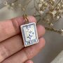 Ceramic Tarot Card Tiny Clay Charm Necklace The Star, thumbnail 7 of 9