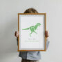 Personalised T Rex Dinosaur Print, thumbnail 1 of 2