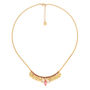 Small Plastron Necklace Gold Plated And Swarovski Crystal, thumbnail 3 of 3