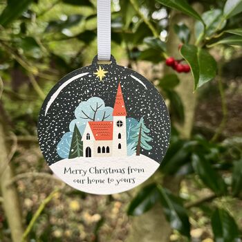 From Our Home To Yours Decoration Christmas Card, 2 of 4