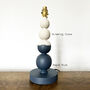 Mapais Wood Table Lamp Painted In Farrow And Ball Paint, thumbnail 5 of 8