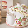 Floral Blooms Ceramic Teapot With Infuser, thumbnail 3 of 5