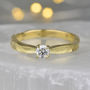 Tinkerbell Gold 0.25ct Diamond Engagement Ring, thumbnail 6 of 8