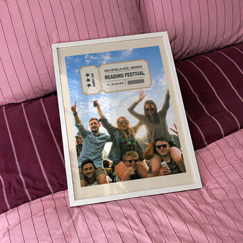 Personalised Festival And Concert Ticket Photo Print, 2 of 12