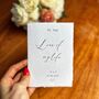 Wedding Vow Books Personalised Vow Cards Luxury Modern, thumbnail 3 of 6