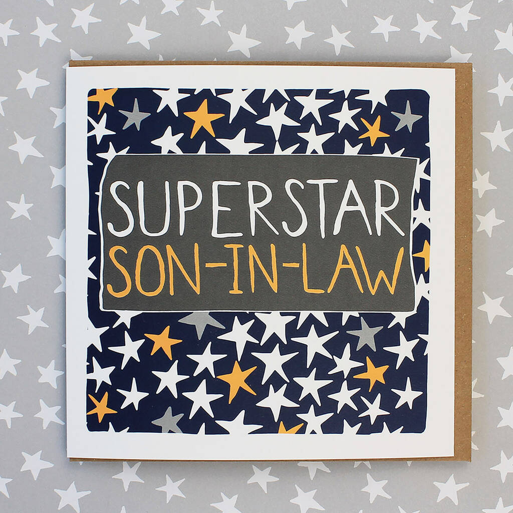 Superstar Son In Law Birthday Card