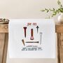 60th Birthday Golf Handkerchief Pair– Personalised “Six Tee And Still On Par” Gift, thumbnail 1 of 6