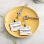 Personalised Couples New Home Street Sign Keyring Set, thumbnail 2 of 3