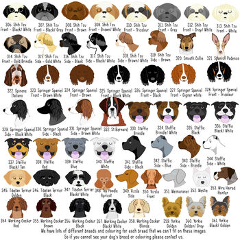 Personalised Geometric Dog Breed ID Tag, 11 of 11