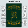 Hardback Notebook Personalised Name Old Monogram Design, thumbnail 5 of 5