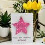 Personalised 16th Star Birthday Card Wooden Gift, thumbnail 5 of 5