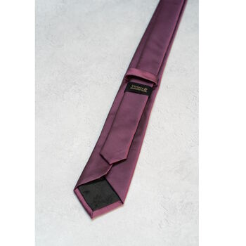 Dark Purple Tie Set And Socks Wedding Groomsmen Gift, 5 of 5