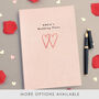Personalised Engagement A5 Cloth Bound Notebook, thumbnail 1 of 9