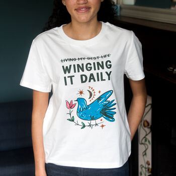'Winging It Daily' Ladies T Shirt, 2 of 5