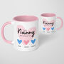 Nan Nanny Gran Personalised Heart Mug Gift Birthday, thumbnail 3 of 5
