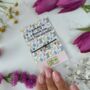 Gardener Wish Bracelet With Silver Charm – Gift For Garden Lovers With Floral Garden Quote Card, thumbnail 3 of 6