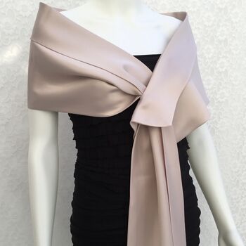 Dusty Rose Bridal Mother Of Bride Wedding Shawl, 4 of 9