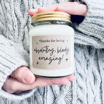Thank You For Being Amazing Candle, 2 of 11
