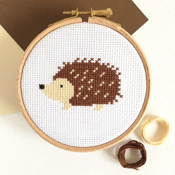 Hedgehog Cross Stitch Kit, 5 of 6