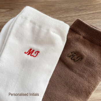 Personalised Embroidered Socks: Custom Colourful Name Socks, 4 of 11