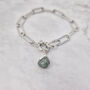 Sterling Silver Emerald May Birthstone Bracelet, thumbnail 1 of 3