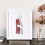 Personalised Watercolour First Mother's Day Portrait, thumbnail 4 of 6