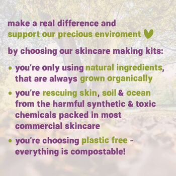 Organic Vegan Make Your Own Skincare Kit 'Plastic Free', 4 of 4