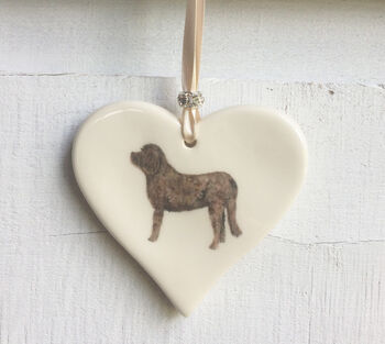 Labradoodle Hanging Heart, 2 of 3