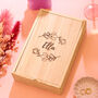 Personalised Floral Mirror Jewellery Box Travel Gift, thumbnail 1 of 6