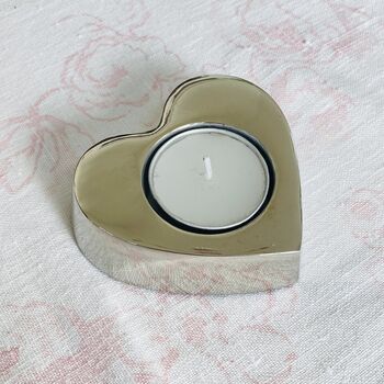 Silver Heart Tea Light Holder, 3 of 6