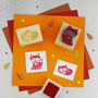 Woodland Fox And Sleepy Fox Rubber Stamps, thumbnail 1 of 2