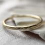 Recycled 9ct Gold Stacking Ring Or Slim Wedding Band, thumbnail 4 of 7