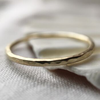 Recycled 9ct Gold Stacking Ring Or Slim Wedding Band, 4 of 7