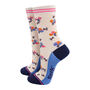 Swallows And Flowers Bamboo Socks Gift Set For Women, thumbnail 2 of 4