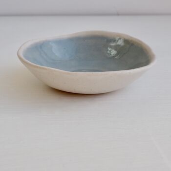Handmade Powder Blue Ceramic Soap Dish, 7 of 11
