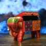 Hand Painted Indian Elephant Treasure Box, thumbnail 2 of 3