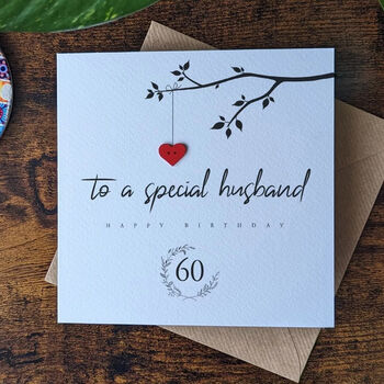 Personalised 60th Birthday Card For Special Husband, 3 of 4